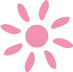 Fleur rose éléments graphique